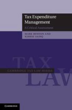 Tax Expenditure Management - Book  of the Cambridge Tax Law