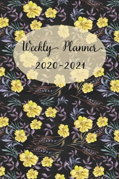 Paperback Weekly and Monthly Planner 2020-2021: Floral Design Organizer and Notebook - Perfect Gift for Girl Women Friends and Colleagues Book