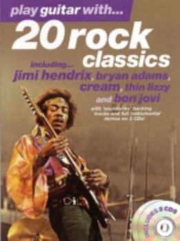 Paperback Play Guitar with 20 Rock Classics Book