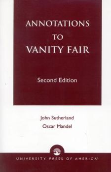 Paperback Annotations to Vanity Fair Book