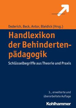 Hardcover Handlexikon Der Behindertenpadagogik: Schlusselbegriffe Aus Theorie Und PRAXIS [German] Book