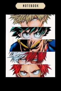 Notebook: My hero academia plus ultra  Notebook|6x9(100 pages)Blank Lined Journal For kids, ramen, anime, manga lovers, student, school, women, girls, boys, men, birthday gifts|Anime gifts
