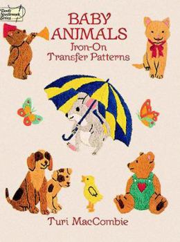 Paperback Baby Animals Iron-On Transfer Patterns Book