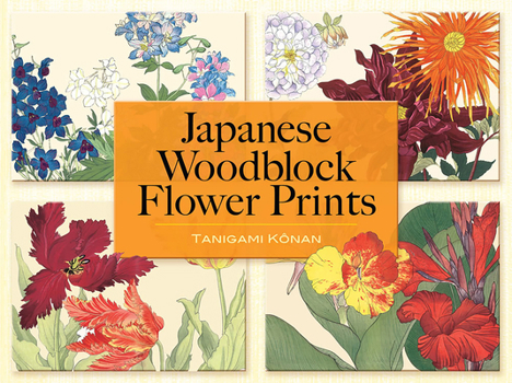 Paperback Japanese Woodblock Flower Prints Book