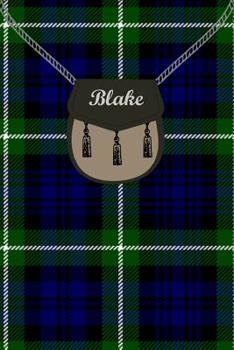 Paperback Blake Clan Tartan Journal/Notebook Book