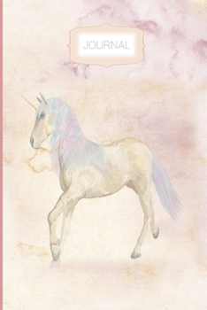 Paperback Journal: Unicorn Dot Grid Journal Gift Notebook, Dotted Grid Bullet Notebook, 6x9 Notebook Gift Book