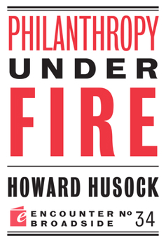 Paperback Philanthropy Under Fire Book