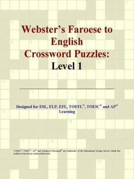 Paperback Webster's Faroese to English Crossword Puzzles: Level 1 Book