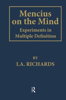 Paperback Mencius on the Mind: Experiments in Multiple Definition Book
