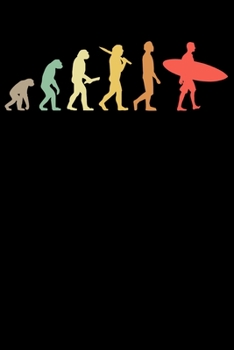Paperback Surfer Notizbuch: A5 Liniert 108 Seiten - Retro Surfen Evolution Notizheft - Geschenk f?r Surfer [German] Book
