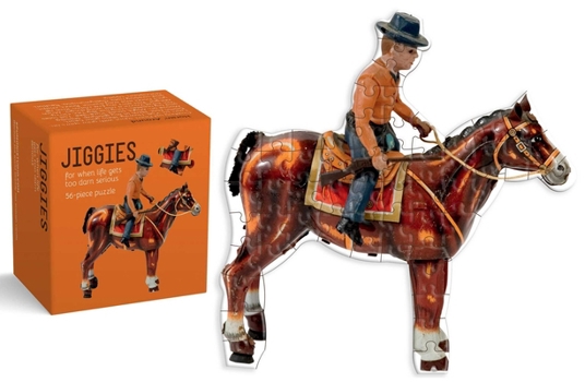 Horsin' Around Cowboy-Shaped Jiggie Puzzle 56 Piece: Die-Cut 56-Piece Jigsaw
