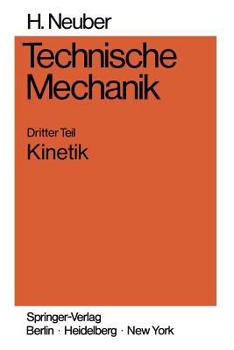 Paperback Technische Mechanik: Methodische Einführung Dritter Teil Kinetik [German] Book