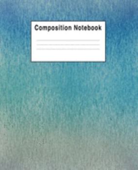 Paperback Composition Notebook: Blue Green Iced Art Book