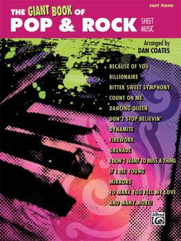 Paperback The Giant Book of Pop & Rock Sheet Music: Easy Piano Book