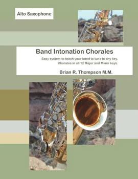 Paperback Alto Sax, Band Intonation Chorales Book