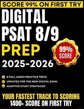 Paperback Digital PSAT 8/9 Prep 2025-2026 Book