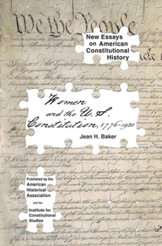 Paperback Women and the U.S. Constitution: 1776-1920 Book