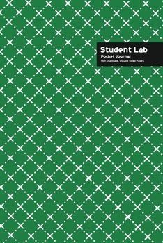 Paperback Student Lab Pocket Journal 6 x 9, 102 Sheets, Double Sided, Non Duplicate Quad Ruled Lines, (Green) Book