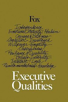 Paperback Executive Qualities Book