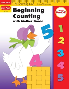 Paperback Learning Line: Beginning Counting with Mother Goose, Prek - Kindergarten, Workbook Book