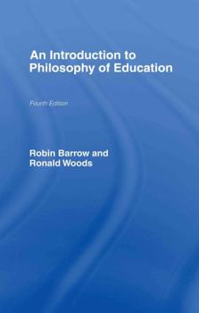 Hardcover An Introduction to Philosophy of Education Book