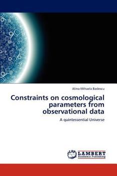 Paperback Constraints on Cosmological Parameters from Observational Data Book