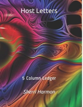 Paperback Host Letters: 5 Column Ledger Book