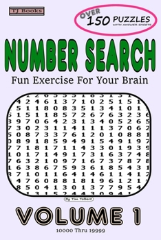 Paperback Number Search Volume 1: Fun Exercise For Your Brain Book