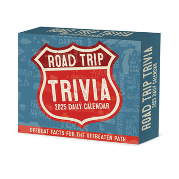 Calendar Road Trip Trivia 2025 6.2 X 5.4 Box Calendar Book