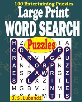 Paperback Large Print WORD SEARCH Puzzles [Large Print] Book