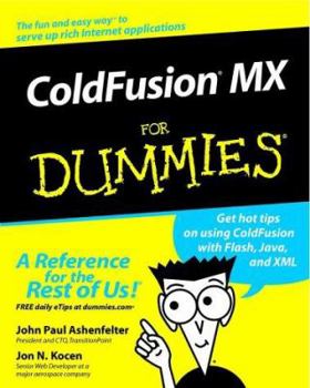 Paperback ColdFusion MX for Dummies Book