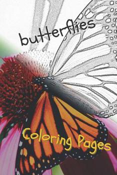 Paperback Butterfly Coloring Pages: Perfect Stress Relief! Book
