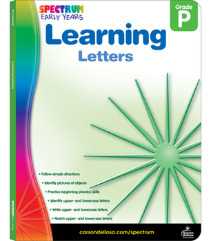 Paperback Learning Letters, Grade Pk Book