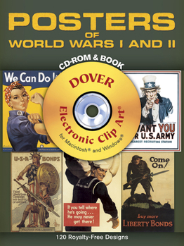 Paperback Posters of World Wars I and II CD-ROM and Book [With CDROM] Book