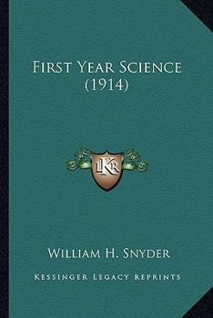 Paperback First Year Science (1914) Book