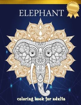 Paperback Elephant Coloring Book for Adults Book