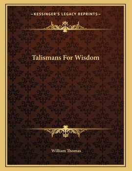 Paperback Talismans For Wisdom Book