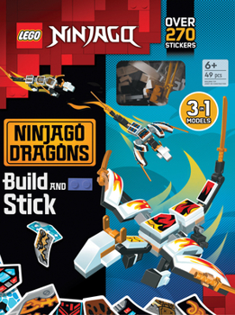 Hardcover Lego(r) Ninjago(r) Build and Stick: Ninjago Dragons Book