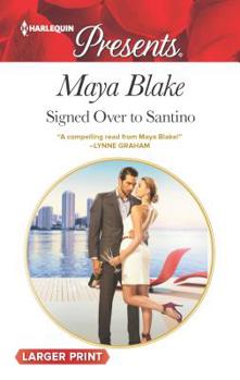 Mass Market Paperback Signed Over to Santino [Large Print] Book