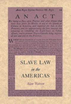 Hardcover Slave Law in the Americas Book