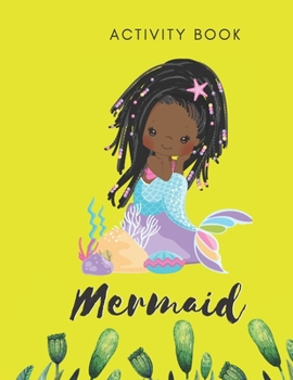 Paperback Mermaid Activity Book: Tracing Puzzles - 30 Pages - Paperback - Made In USA - Size 8.5x11 Book