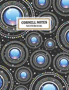 Cornell Notes Notebook: Pretty sky and black color Cornell Note Paper Notebook. Cute Girly Large College Ruled Medium Lined Journal Note Taking System ... pages large(8.5x11)inches
