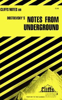 Paperback Cliffsnotes on Dostoevsky's Notes from Underground Book