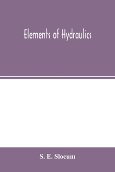 Paperback Elements of hydraulics Book