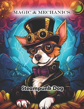 Paperback Magic & Mechanics: Steampunk Dog Coloring Book for Adults Book