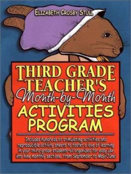 Spiral-bound Third Grade Teacher's Month-By-Month Activities Program Book