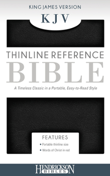 Imitation Leather KJV Thinline Reference Bible, Flexisoft (Red Letter, Imitation Leather, Black) Book