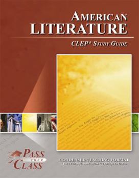 Paperback CLEP American Literature Study Guide (Perfect Bound) Book