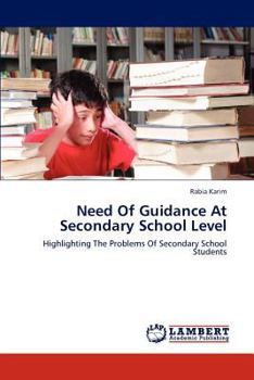 Paperback Need of Guidance at Secondary School Level Book