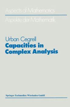 Paperback Capacities in Complex Analysis [German] Book